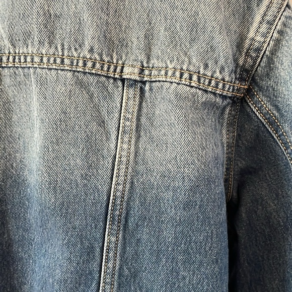 Carly Jean Los Angeles fletcher medium wash denim jacket women’s size XL - Picture 8 of 9